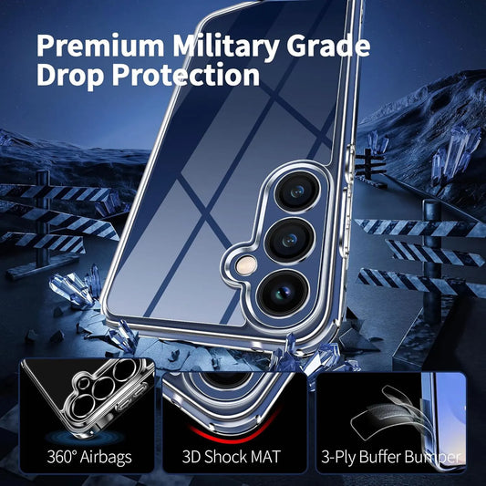 Clear Shockproof Case for Samsung Galaxy A05–A55 & A06–A36 Slim Protective Cover