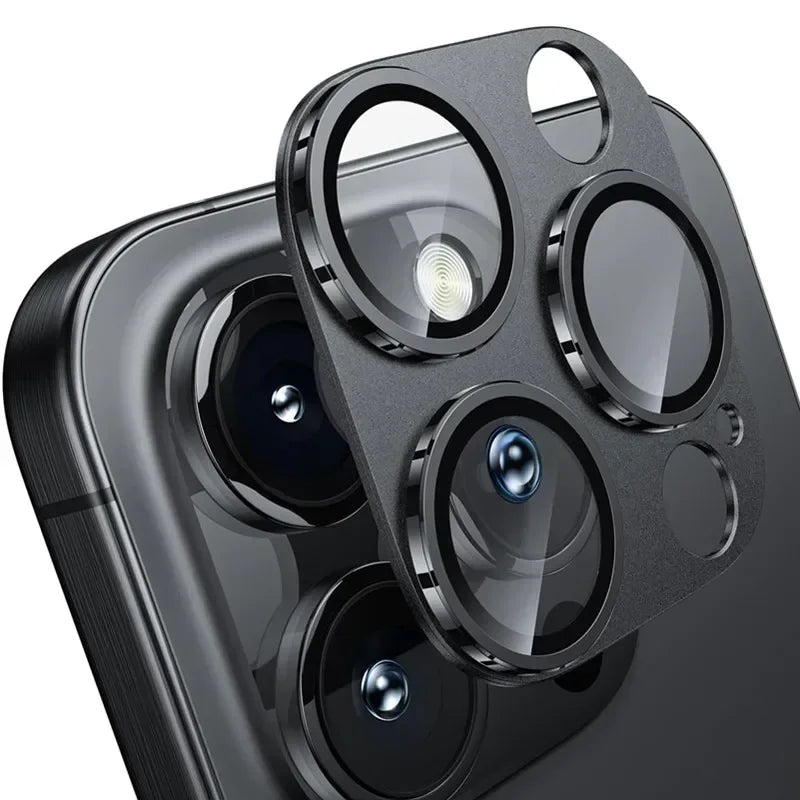 Metal & Glass Camera Lens Protector for iPhone 17-13 Series – Durable Lens Cover
