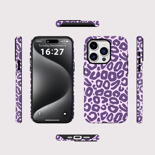Luxury Leopard Print MagSafe Case for iPhone 16–11 | Magnetic Charging Cover