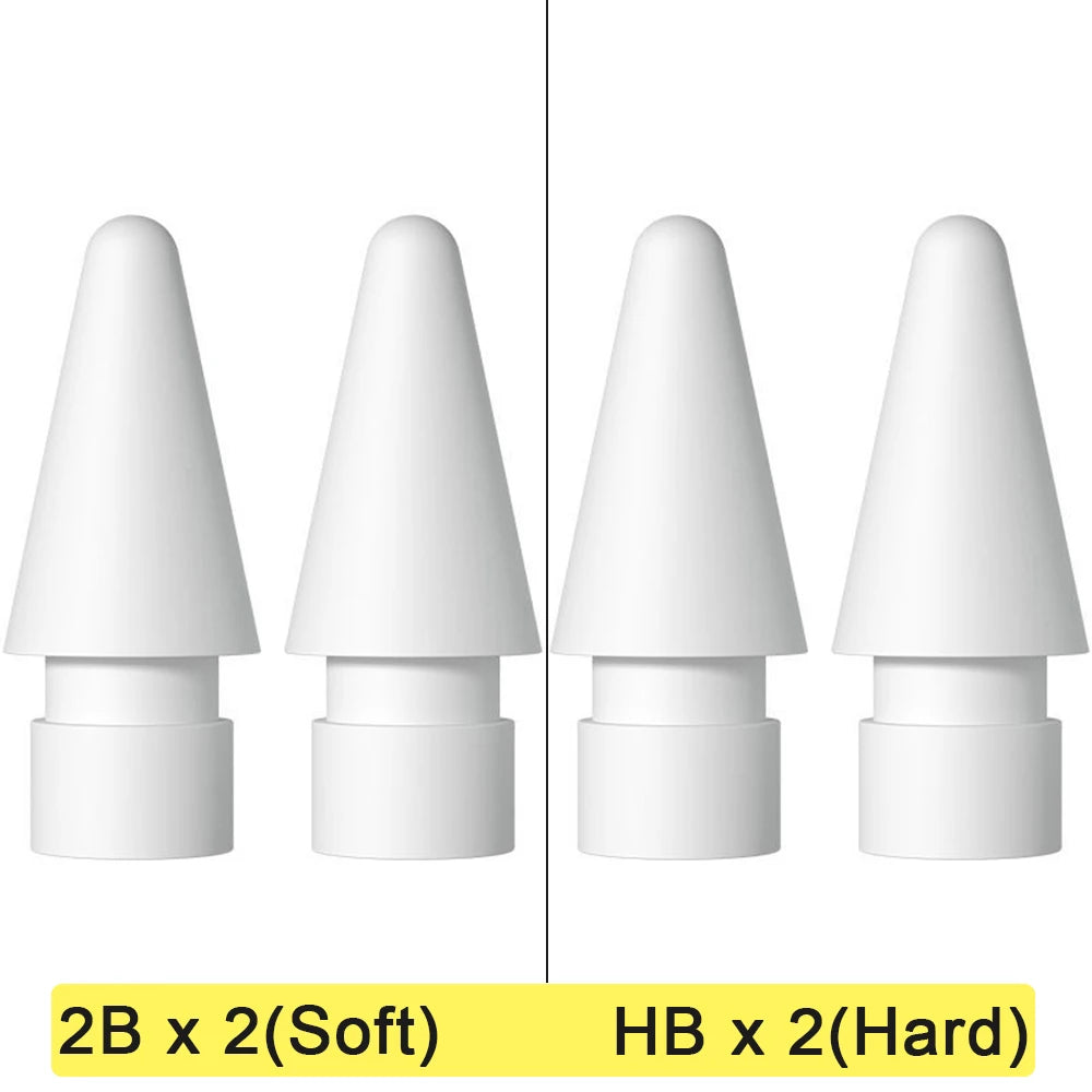 Replacement Tips for Apple Pencil 1st & 2nd Gen | Soft & Hard Double-Layer Nibs