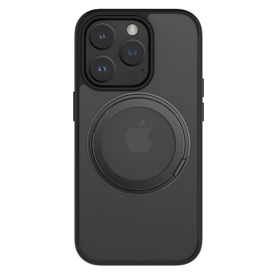 Magnetic TPU Frame Ring Stand Case for iPhone 15 14 13 Pro Max Plus