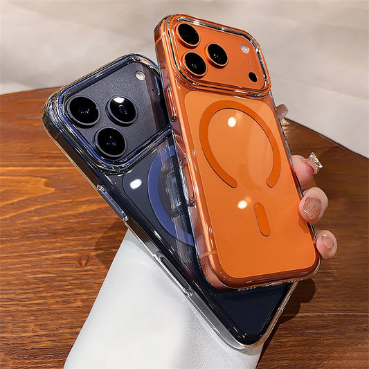 Ultra Thin Clear MagSafe PC Case for iPhone 17, 16, 15, 14, 13 Pro Max Air