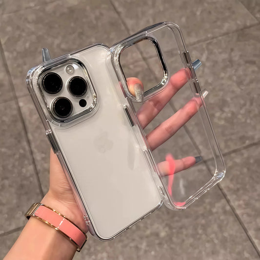 Luxury Clear Silicone Bumper Case for iPhone 17 Air 16 15 14 13 Pro Max