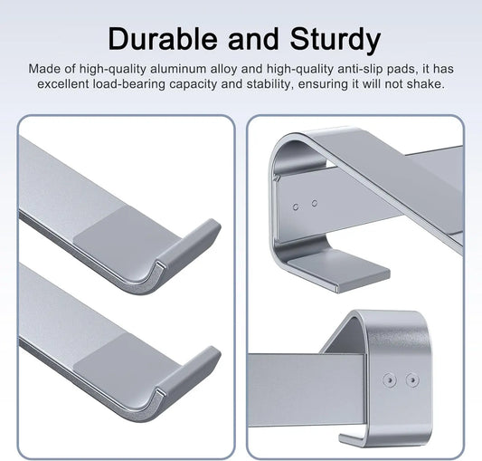 Aluminum Laptop Cooling Stand Riser for MacBook, Dell, HP, Lenovo