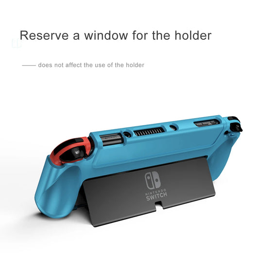 Shockproof TPU Case for Nintendo Switch OLED – Silicone Back Protective Shell