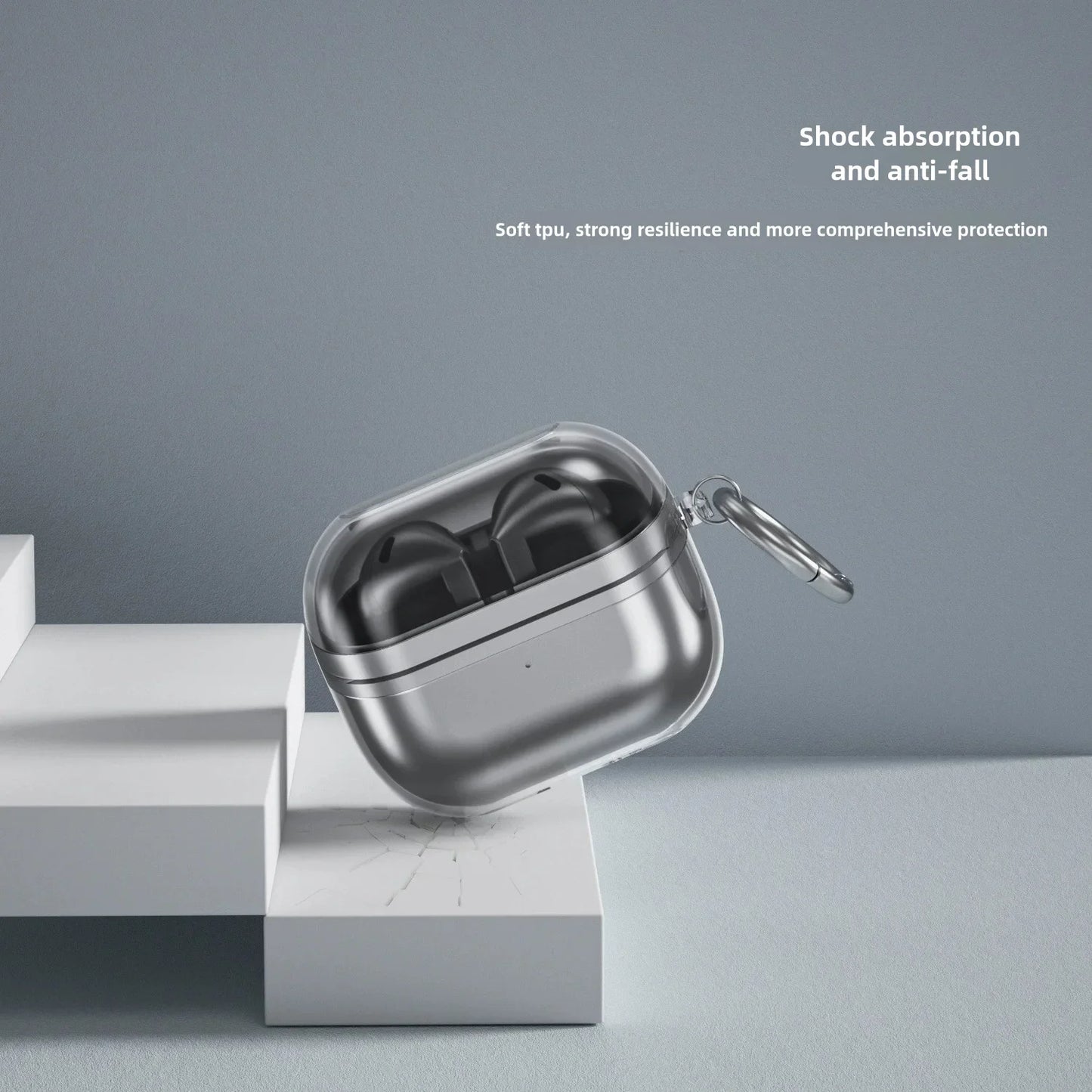 Transparent Shockproof Case for Samsung Galaxy Buds 3 & Buds 3 Pro