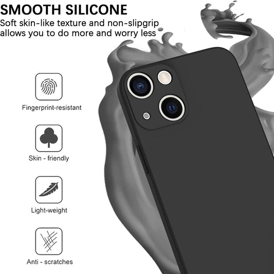Black Shockproof Case for iPhone 11–16 Pro Max/Plus – Camera Protection