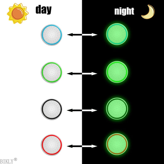 4PCS Luminous Joystick Thumb Grips for PS5/PS4/Xbox/Switch Pro Controllers