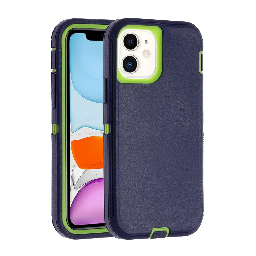 3-in-1 Armor Shockproof Case for iPhone 14/Plus/Pro Max/Mini