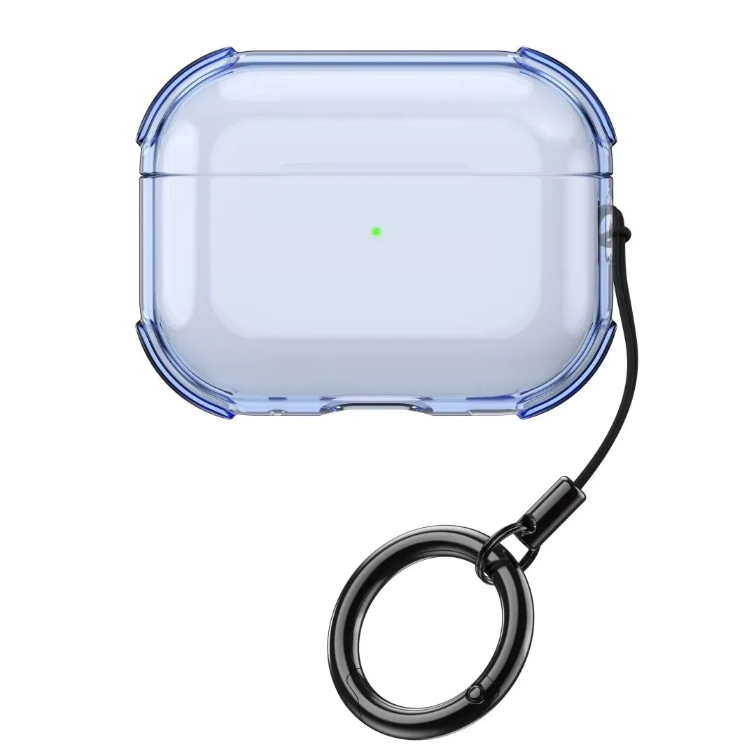 Clear TPU Case for AirPods Pro 3 with Lanyard, Keychain & Cleaning Kit