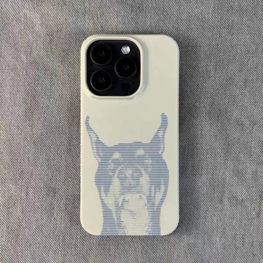Magnetic Acrylic TPU Dog Splicing iPhone Case 11–17 Series