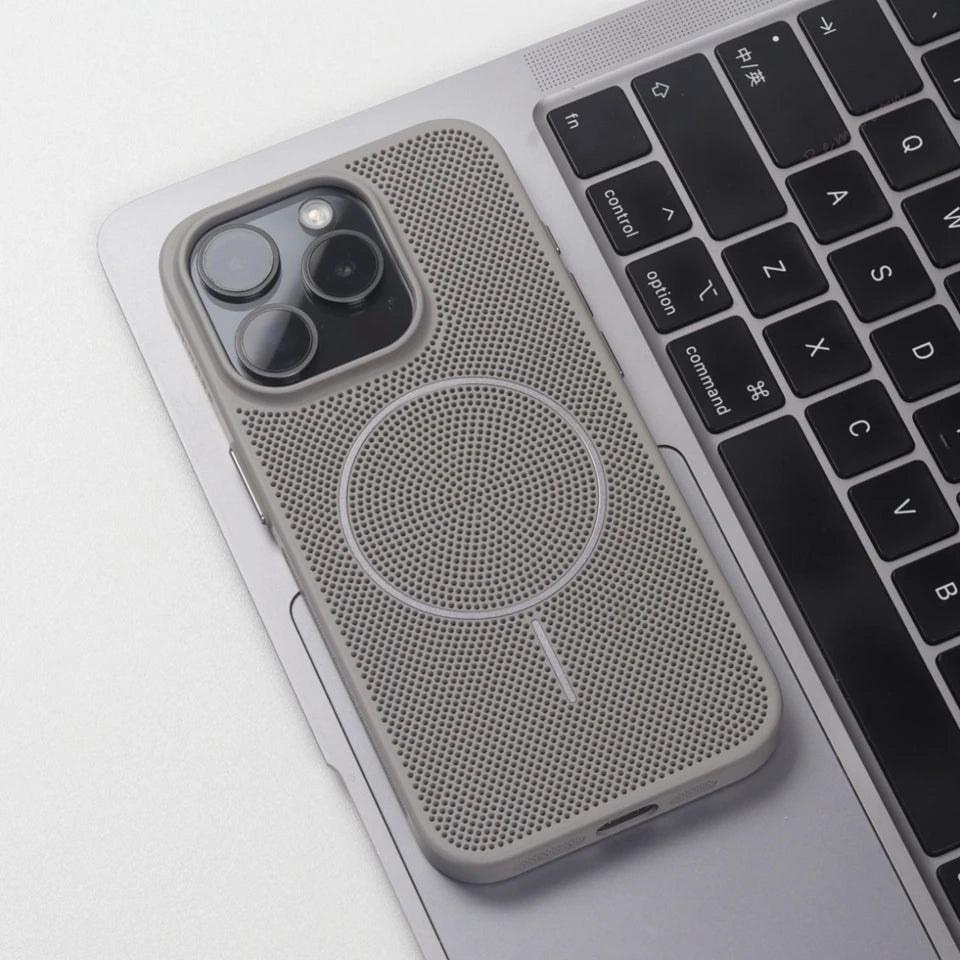 Cute Magnetic Heat Dissipation Case for iPhone 11–14 Pro Max – MagSafe Shockproof