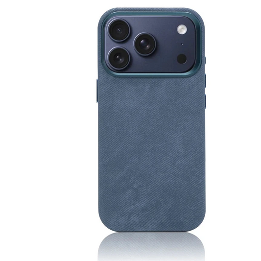 Leather Magnetic Case with Metal Lens for iPhone 16 15 Pro Max MagSafe