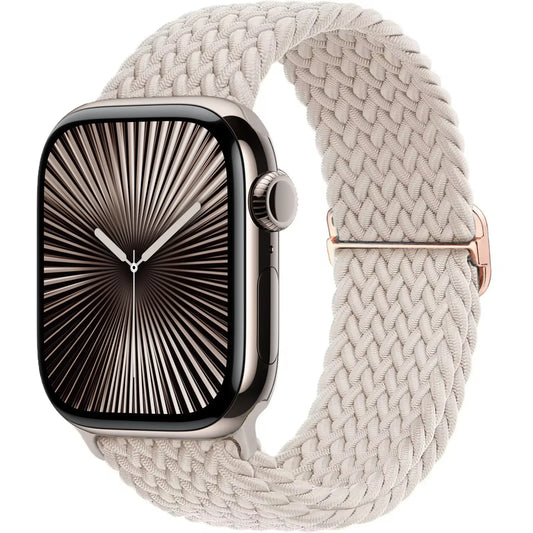 Braided Solo Loop for Apple Watch Ultra 2 & Series 10–3 SE Elastic Band