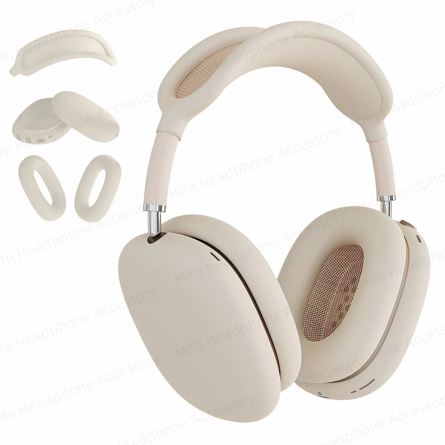 2024 3-in-1 Silicone Case for AirPods Max – Soft Ear Cup Scratch Cover