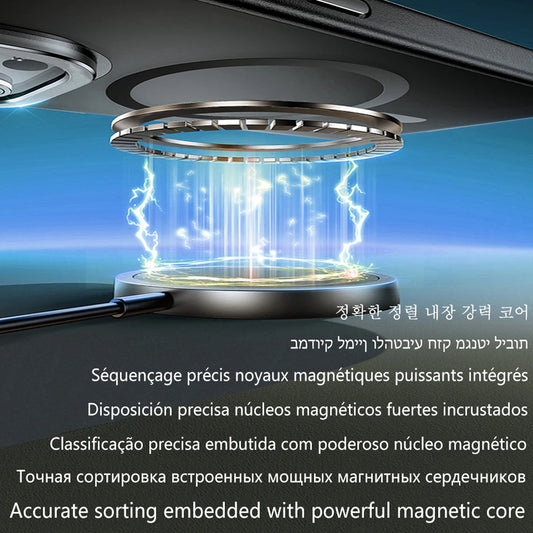 Full Back Clear MagSafe Case for iPhone 17 Pro Max 17 Air Magnetic Cover