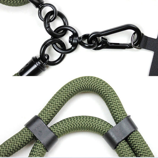 150cm Adjustable Crossbody Phone Lanyard Strap with Patch & Neck Rope