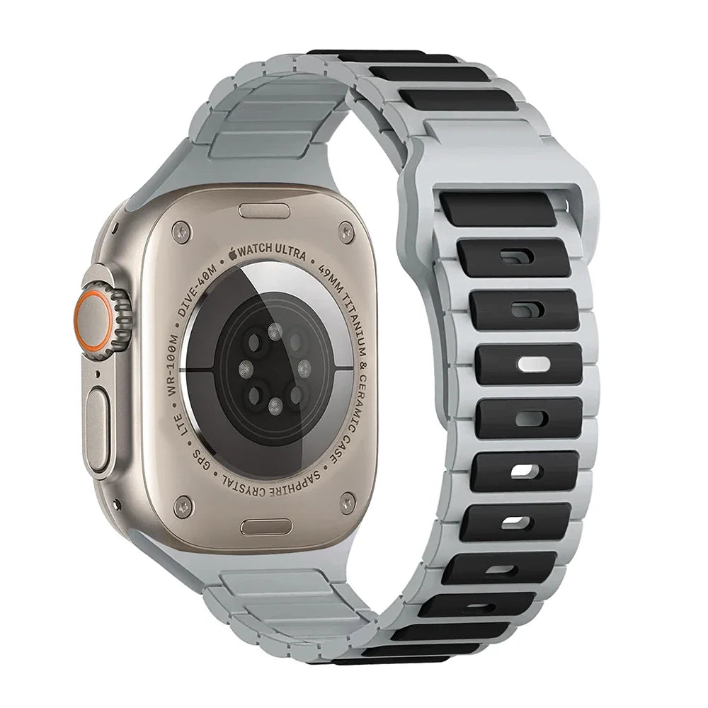 Silicone Strap for Apple Watch Ultra 2/Series 10–5 Soft Sport Band