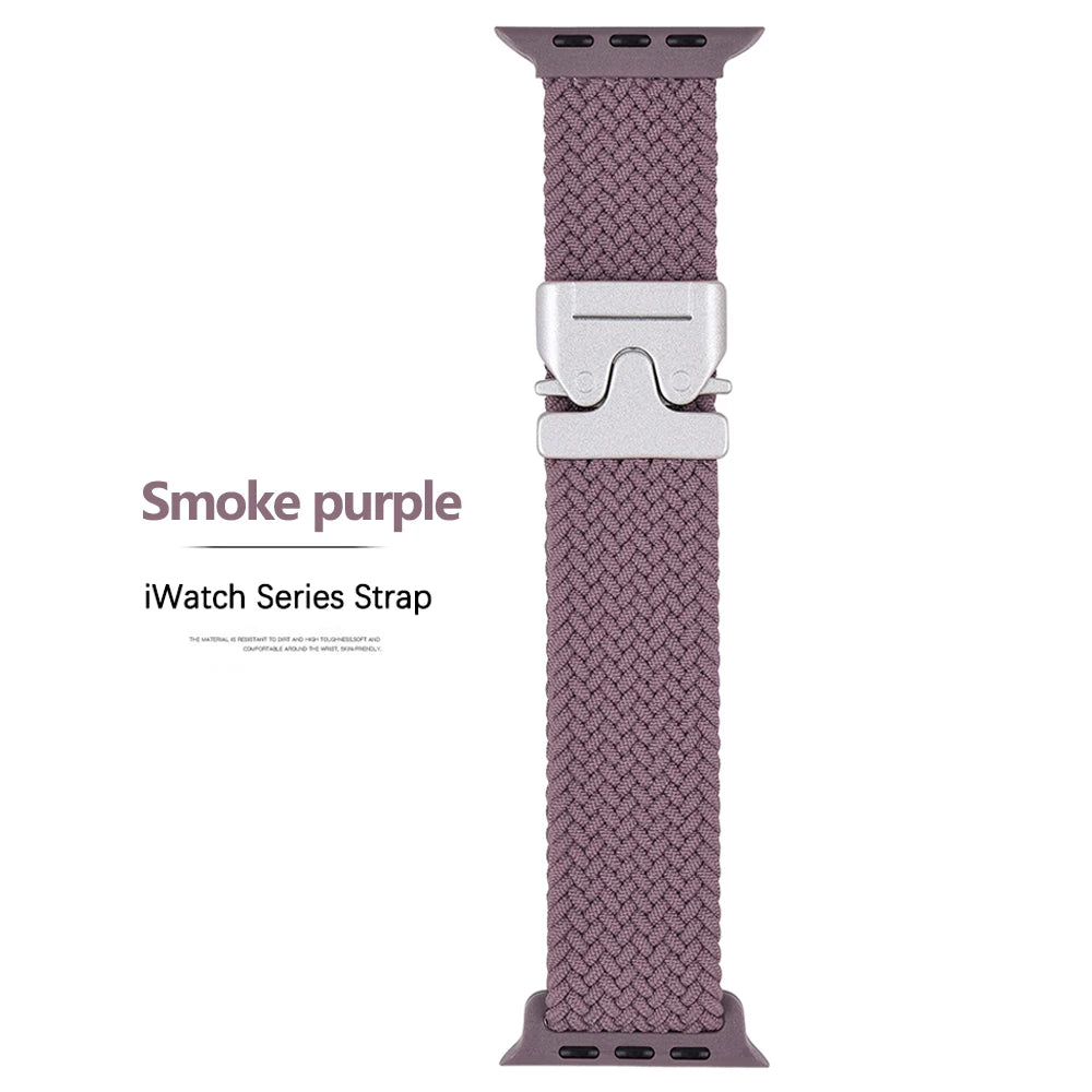 Nylon Parachute Strap for Apple Watch 41–49mm iWatch Ultra/Series 6–11 SE3