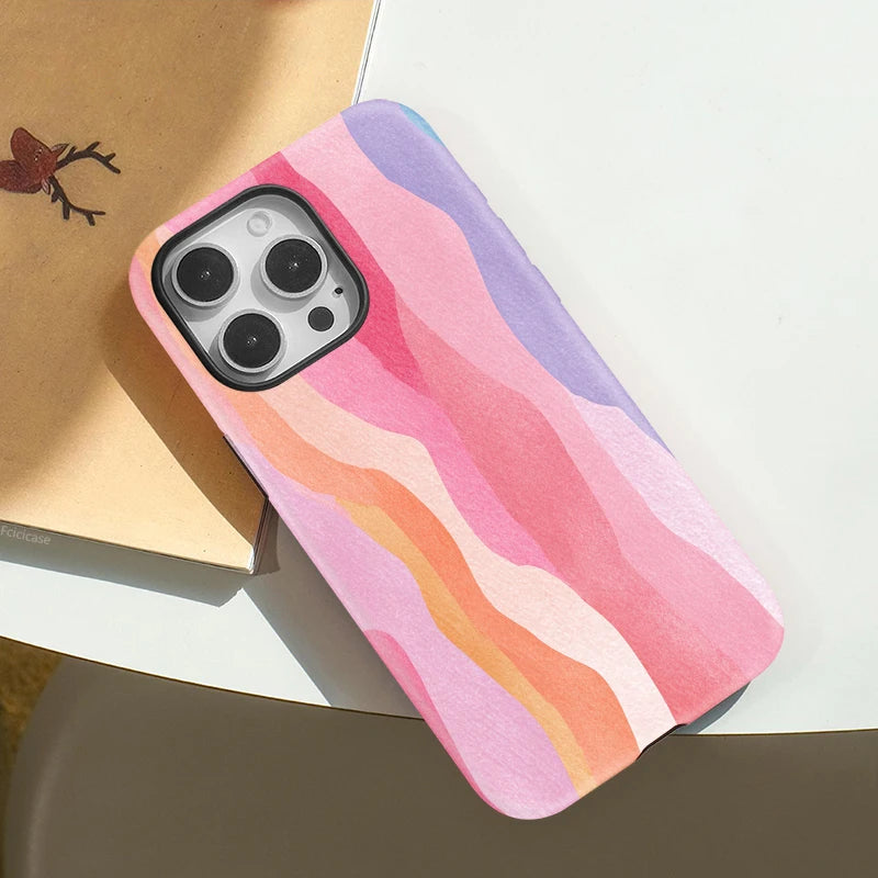 Soft Silicone MagSafe Case for iPhone 16–11 Pro Max Art Painting Cover