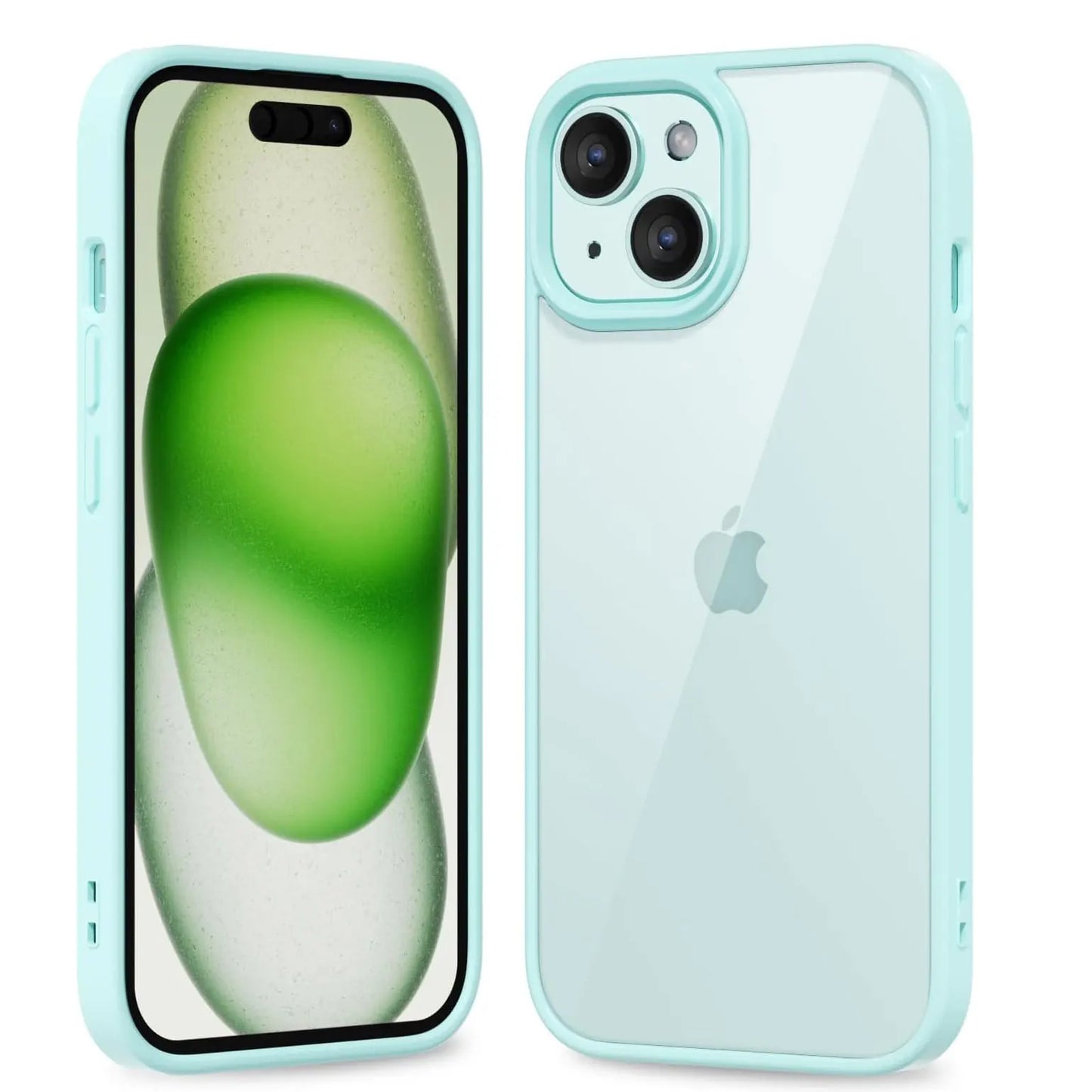 Luxury Transparent Candy Shockproof Bumper Case for iPhone 15 16 Pro Max