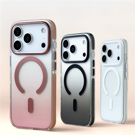Gradient Matte Shockproof MagSafe Case for iPhone 17 Pro Max Hybrid Cover