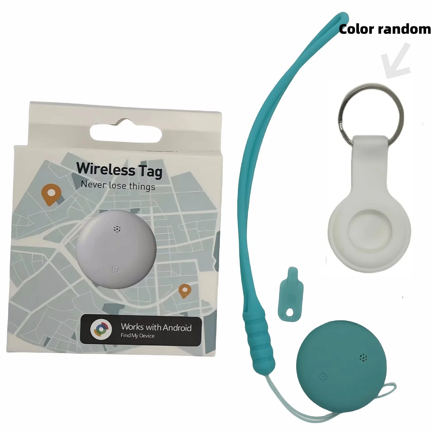 Mini Bluetooth Tracker for Android – Key, Bag, & Item Finder with Google Support