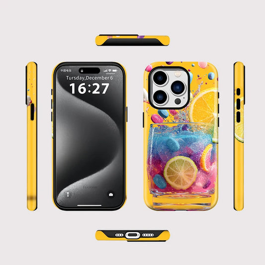 Lemon Matte MagSafe Case for iPhone 17 Air 16 15 14 13 12 11 Pro Max Plus