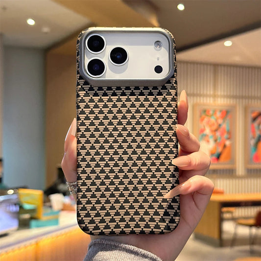Colorful Carbon Fiber Matte Case for iPhone 14 Plus 13 12 Pro Max Slim Cover
