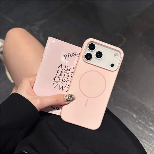 Magsafe Frosted Hit Color Case – iPhone 17 Air/Pro/Pro Max Hybrid Cover