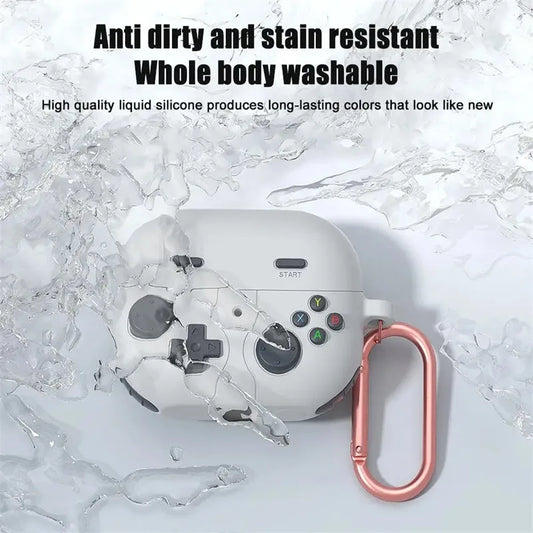 3D Cartoon Game Console Case for Samsung Galaxy Buds 3 / Buds 3 Pro with Hook