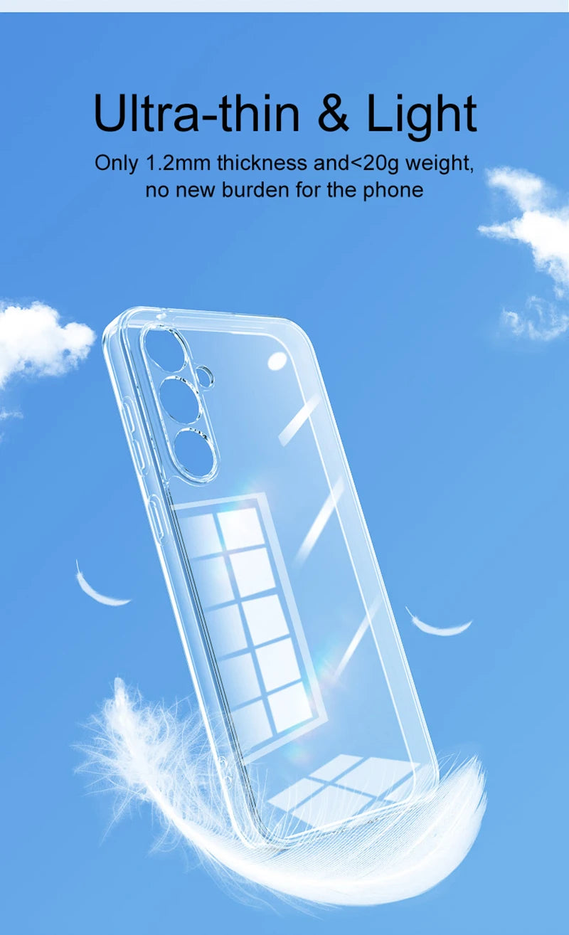 Full Camera Protection Silicone Case for Samsung Galaxy S25/S24/S23/S22/A Series