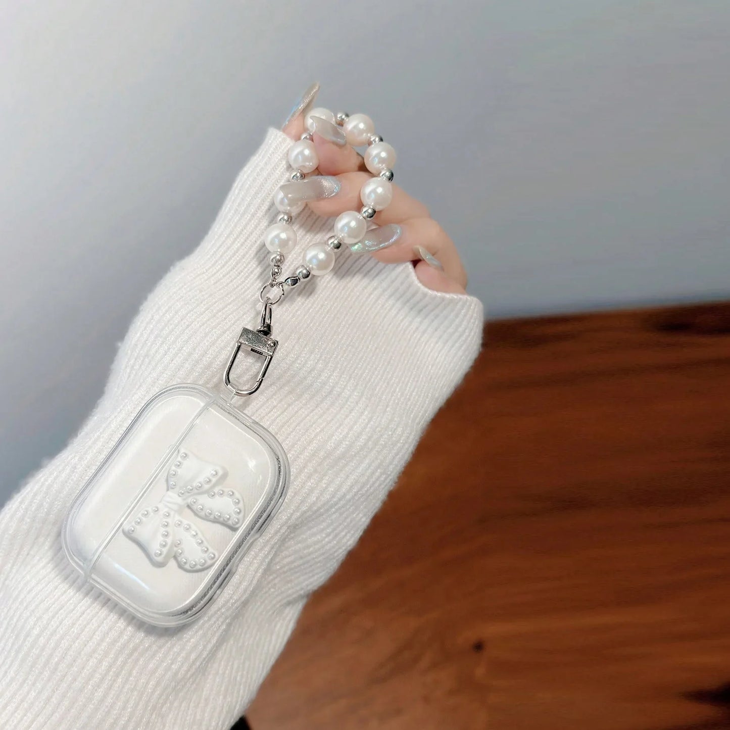 Cute Glitter Crystal Bow Earphone Case for AirPods Pro 2/1 & AirPods 1–4