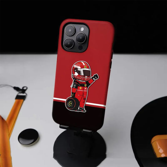 F1 VELAS 2-in-1 Tough Glossy Phone Case for iPhone 7/12 mini/14/15/16 Pro Max