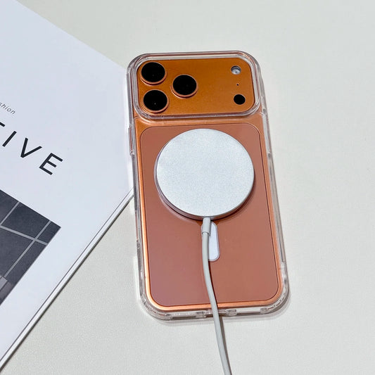 MagSafe Magnetic Clear Case for iPhone 7–17 Pro Max/Plus Wireless Charging Cover