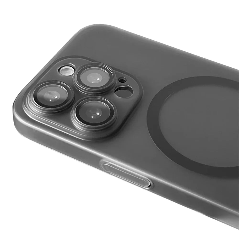 Ultra Thin Matte MagSafe Case for iPhone 17 16 15 14 13 12 Pro Max Lens