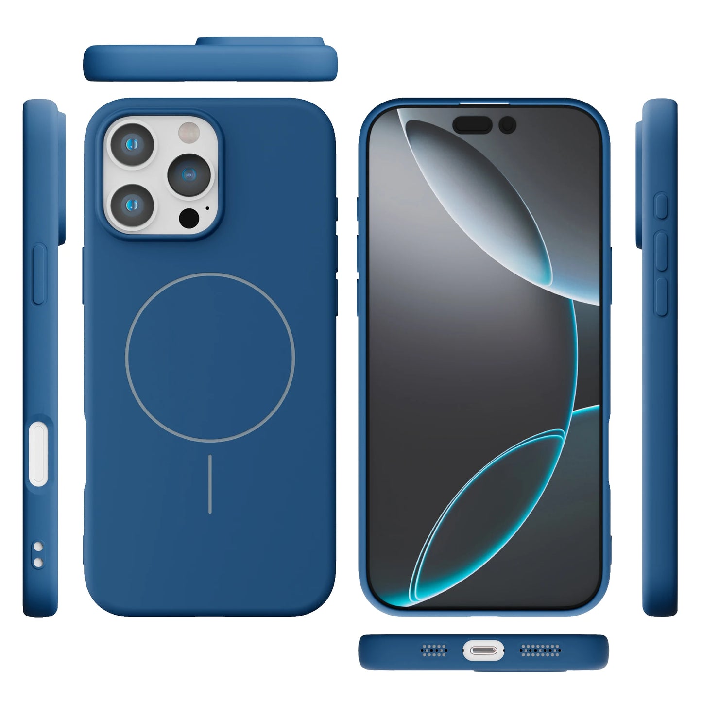 Magnetic Matte MagSafe Case for iPhone 16e 16 Pro Max 15 14 Plus Shockproof