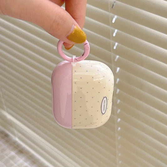 Cute Pink Umbrella Dog Silicone Case for AirPods 1 2 3 Pro with Pendant