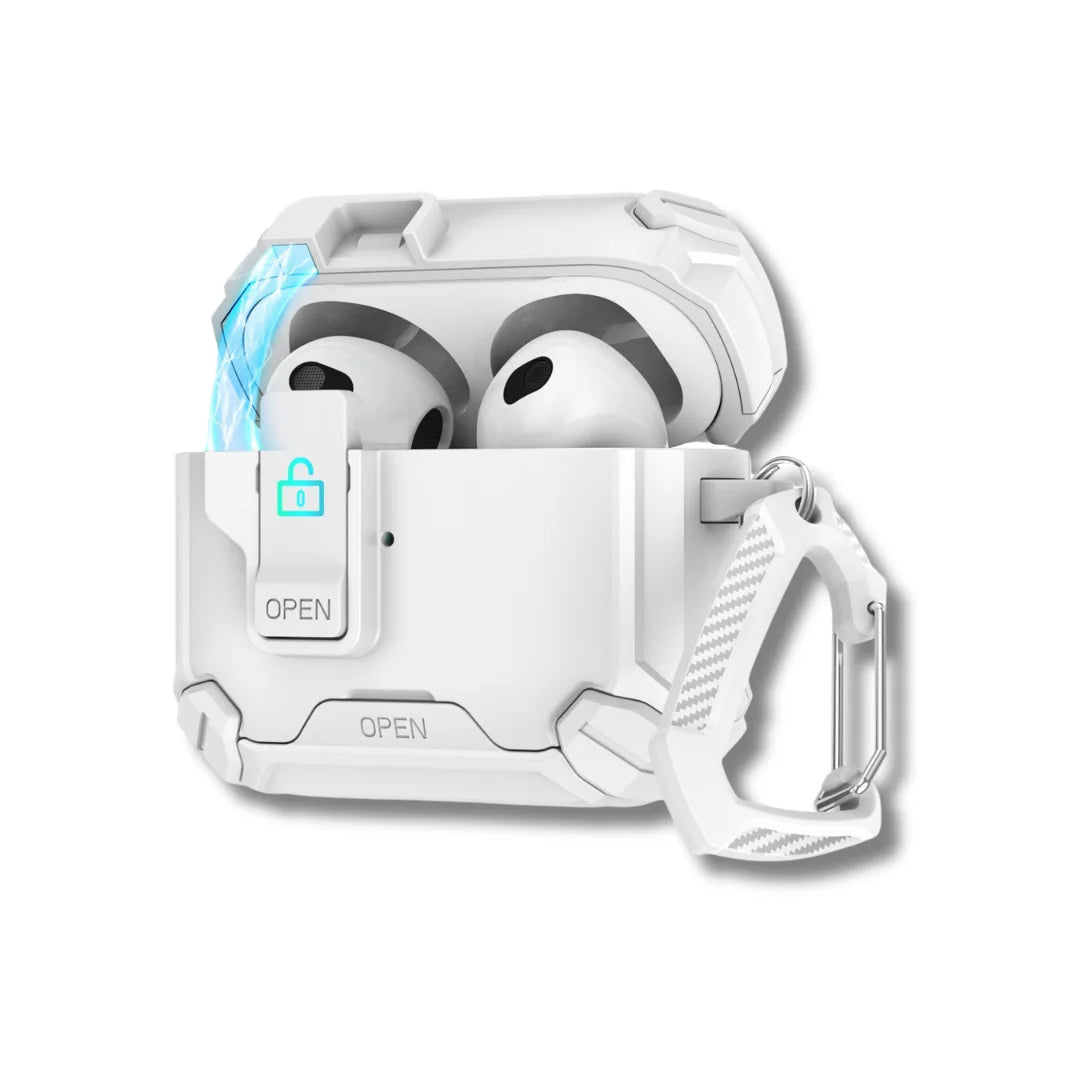 AirPods Pro Shockproof TPU Case with Phone Stand & Lock Clip for 2nd–4th Gen, Wireless