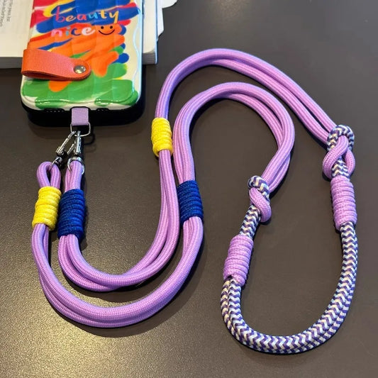 Fashion Knotted Phone Lanyard | Long Crossbody Universal Strap for Cases & Bags