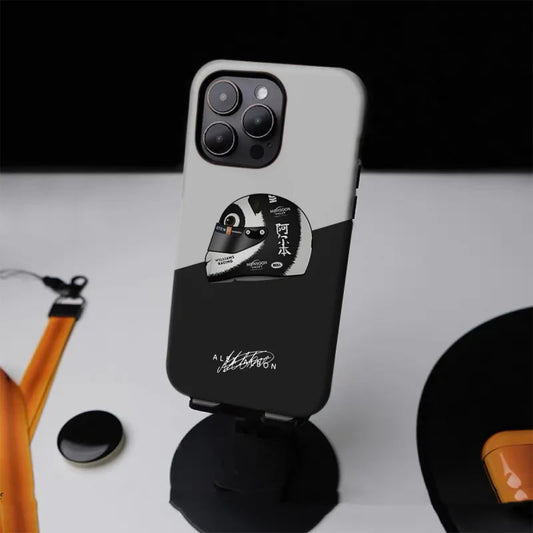 F1 ALBON 2-in-1 Tough Glossy Phone Case for iPhone 7/12 mini/14/15/16 Pro Max