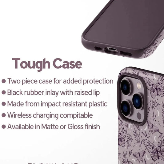 Luxury Butterfly Pattern Case for iPhone 17–7 Pro Max Double-Layer Cover
