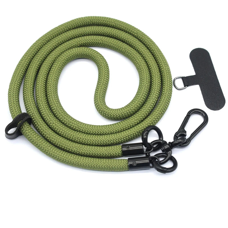 120CM Fashion Phone Lanyard Strap with Hook for Anti-Loss & Card Holder