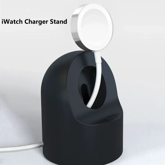 Silicone Charger Stand for Apple Watch Ultra 8 SE2 7 6 5 4 3 Nightstand