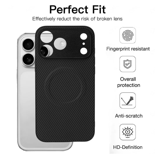 Carbon Fiber Magnetic Case for iPhone 17 Series | Slim TPU Shockproof Cover