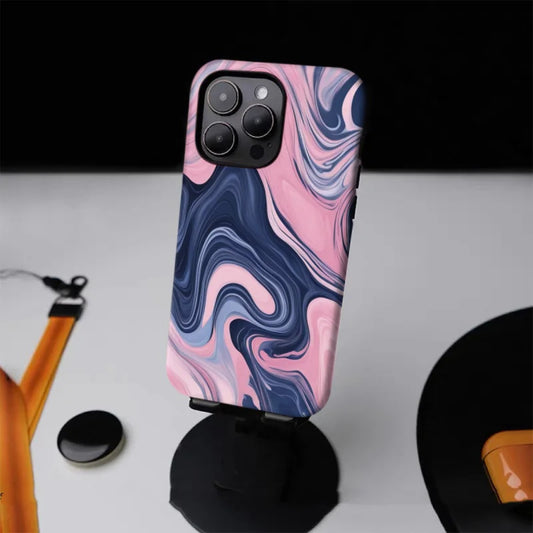 Classic Geometric Pattern 2-in-1 Tough Glossy Phone Case for iPhone 17–7 Plus XR