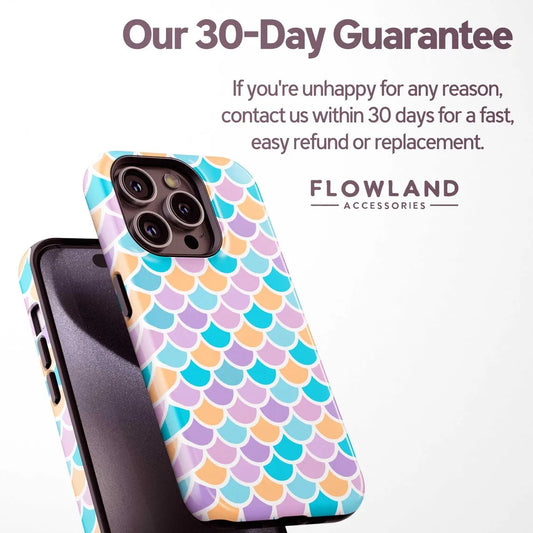 Luxury Fish Scale Pattern Case for iPhone 17–11 Pro Max Double Layer