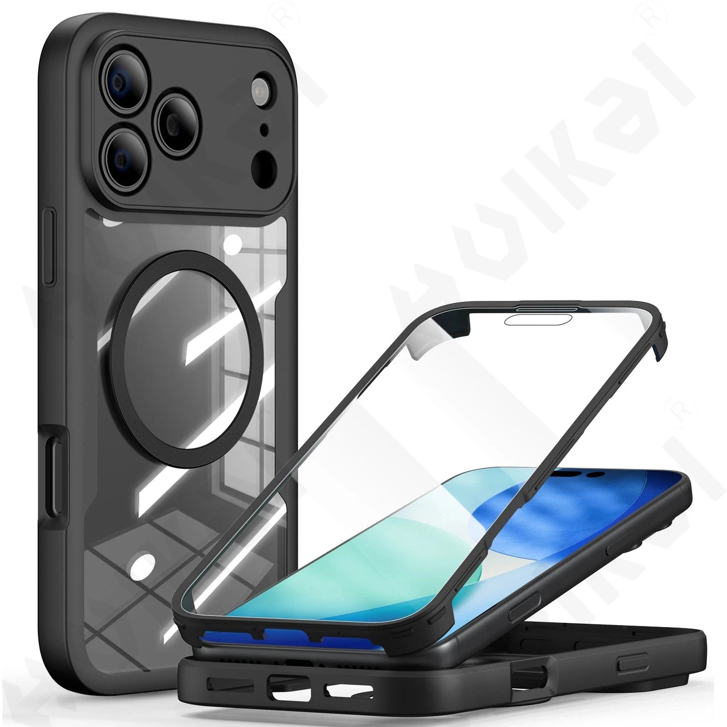 Case For iPhone 14 13 12 11 Pro Max Plus 360° Full Shockproof Silicone Cover