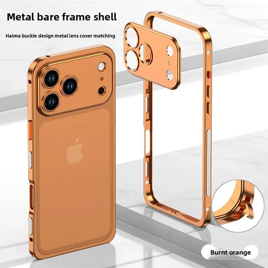 Colorful Aluminum Alloy Slim Frame Case for iPhone 17 Pro Max 17 Air Anti-Drop