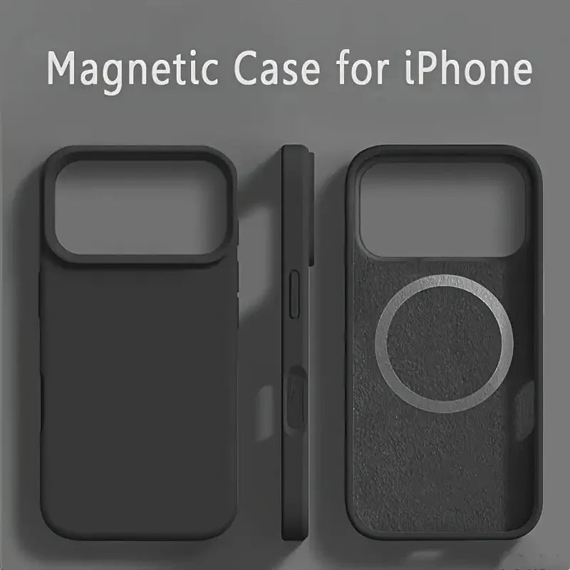 Magnetic Liquid Silicone Shockproof Case for iPhone 17 Air 16 15 14 13 12 11 Pro Max